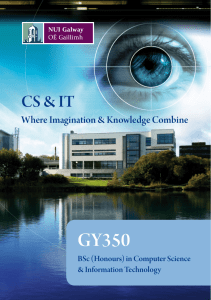 GY350  CS &amp; IT Where Imagination &amp; Knowledge Combine