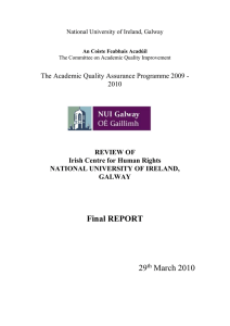 Final REPORT  29 March 2010