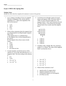 Exam 3--PHYS 102--Spring 2016