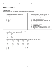 Exam 1--PHYS 102--S14