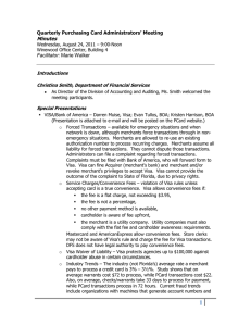 Quarterly Purchasing Card Administrators’ Meeting Minutes  Facilitator: