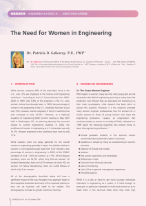 The Need for Women in Engineering