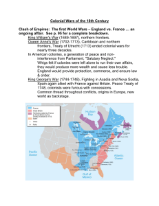 Colonial Wars of the 18th Century