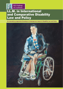 LL.M. in International and Comparative Disability Law and Policy