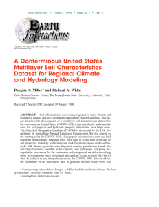 A Conterminous United States Multilayer Soil Characteristics Dataset for Regional Climate