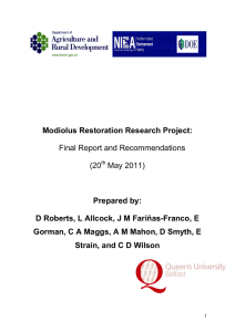 Modiolus Restoration Research Project: Prepared by: