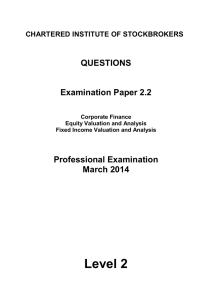 Level 2 QUESTIONS Examination Paper 2.2