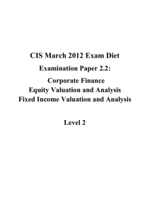 CIS March 2012 Exam Diet