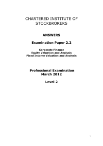 CHARTERED INSTITUTE OF STOCKBROKERS  ANSWERS