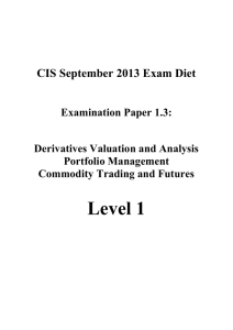 CIS September 2013 Exam Diet