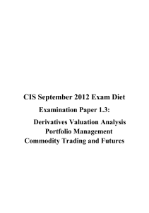 CIS September 2012 Exam Diet