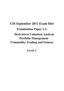 CIS September 2011 Exam Diet