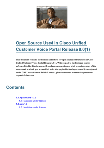 Open Source Used In Cisco Unified Customer Voice Portal Release 8.0(1)