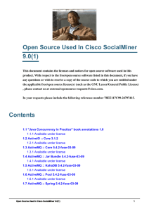 Open Source Used In Cisco SocialMiner 9.0(1)