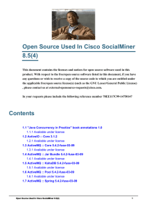 Open Source Used In Cisco SocialMiner 8.5(4)