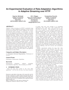 An Experimental Evaluation of Rate-Adaptation Algorithms in Adaptive Streaming over HTTP