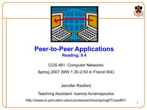 Peer-to-Peer Applications