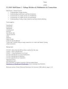 CS 3651 Skill Demo 1 - Voltage Dividers &amp; Multimeters...
