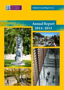 Annual Report 2014–2015 Student Counselling Service