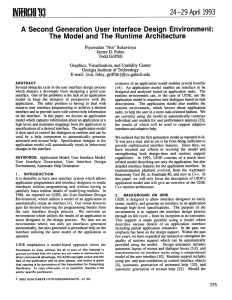 lNTfRcHr93 24-29 April1993 A Second Generation User Interface