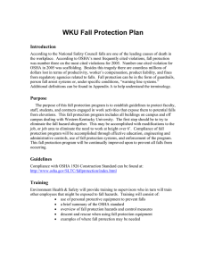 WKU Fall Protection Plan Introduction