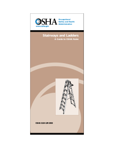 Stairways and Ladders A Guide to OSHA Rules OSHA 3124-12R 2003 www.osha.gov