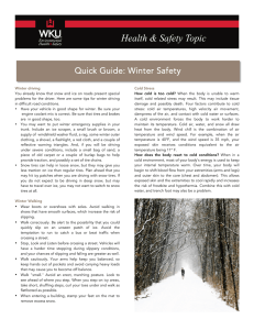 Quick Guide: Winter Safety