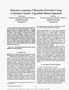 Learning of Bayesian Networks Genetic Semantic Structure