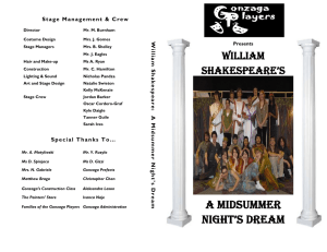 WILLIAM Stage Manag e ment &amp;  Crew Presents