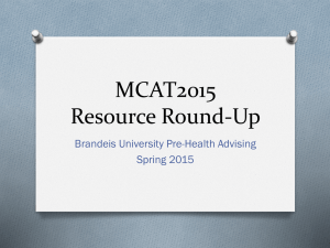 MCAT2015 Resource Roundup