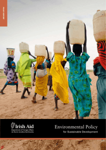Environmental Policy for Sustainable Development POLIC Y