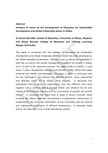 Abstract Analysis of views on the development of Education for Sustainable