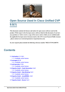 Open Source Used In Cisco Unified CVP 9.0(1)