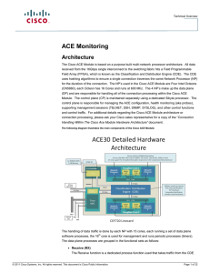 ACE Monitoring Architecture