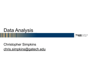 Data Analysis Christopher Simpkins
