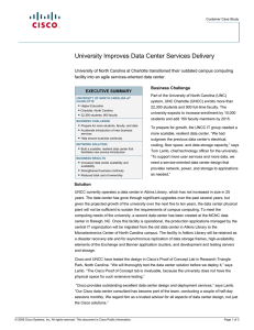 University Improves Data Center Services Delivery