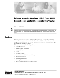 Release Notes for Version 4.2.0b15 Cisco 11000