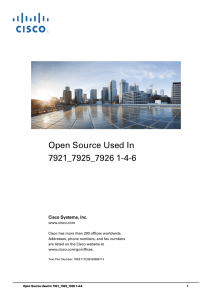 Open Source Used In 7921_7925_7926 1-4-6  Cisco Systems, Inc.