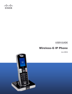 Wireless-G IP Phone USER GUIDE WIP310 Model: