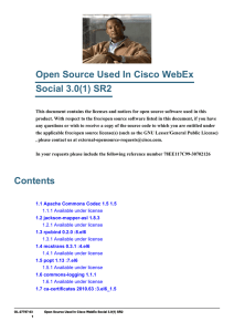 Open Source Used In Cisco WebEx Social 3.0(1) SR2