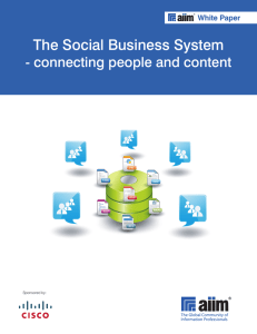 The Social Business System - connecting people and content White Paper