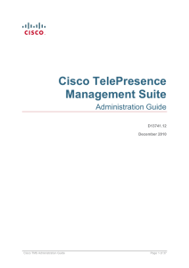 Cisco TelePresence Management Suite Administration Guide