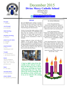 Divine Mercy Catholic School Advent September 2004
