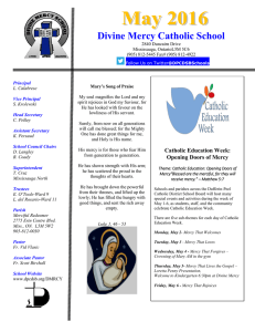 Divine Mercy Catholic School September 2004 Edition Volume 1