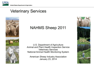 Veterinary Services NAHMS Sheep 2011