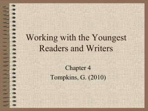 Working with the Youngest Readers and Writers Chapter 4 Tompkins, G. (2010)