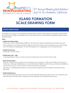 ISLAND FORMATION SCALE DRAWING FORM BOOTH DESIGN RULES