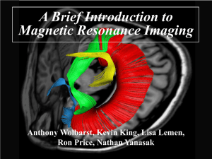 A Brief Introduction to Magnetic Resonance Imaging Ron Price, Nathan Yanasak