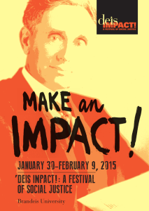 january 30-February 9, 2015 , deis impact!: a Festival oF social justice