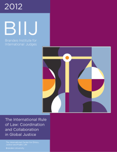 BIIJ 2012 The International Rule of Law: Coordination